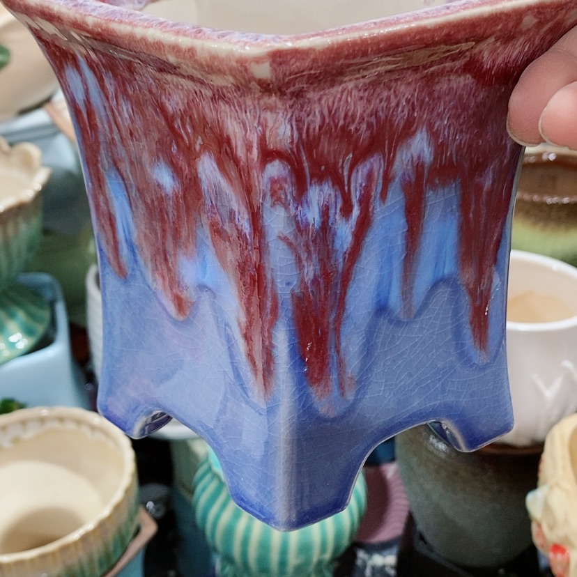 【闪购商品】红陶陶瓷多肉花盆