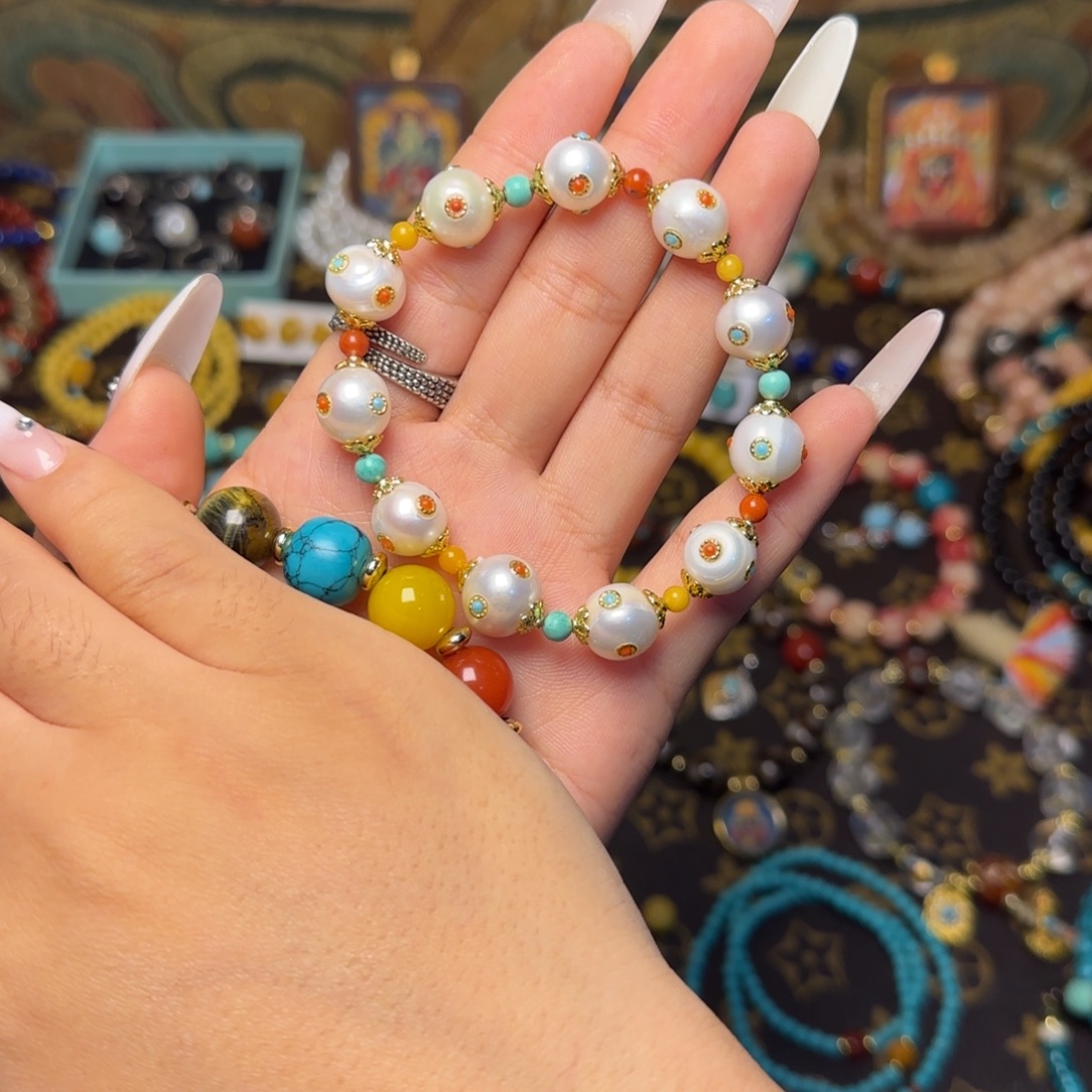 马***跳吊坠白玉菩提好看