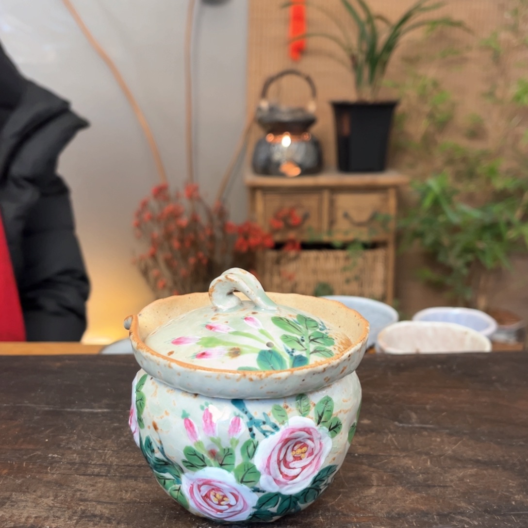 杯景德镇柴窑手绘杯