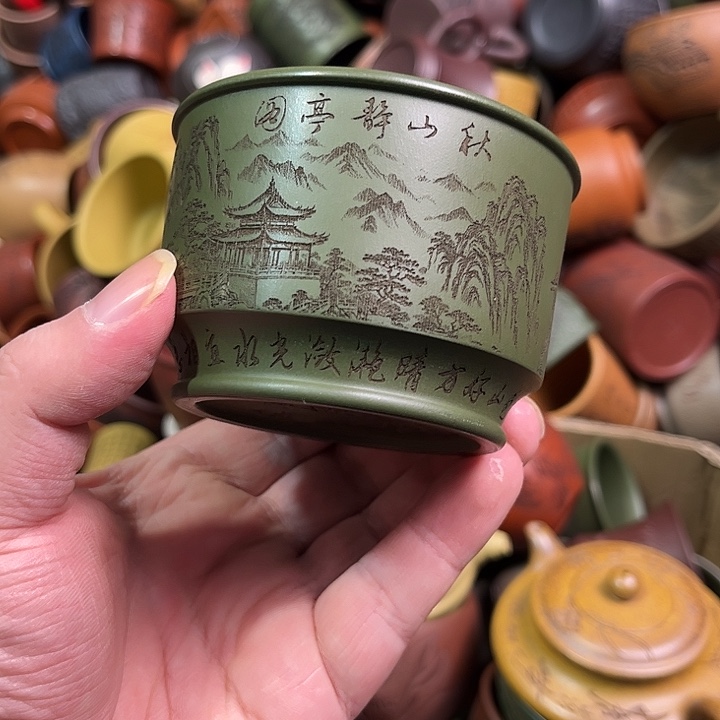紫砂茶杯全手工紫砂主人杯