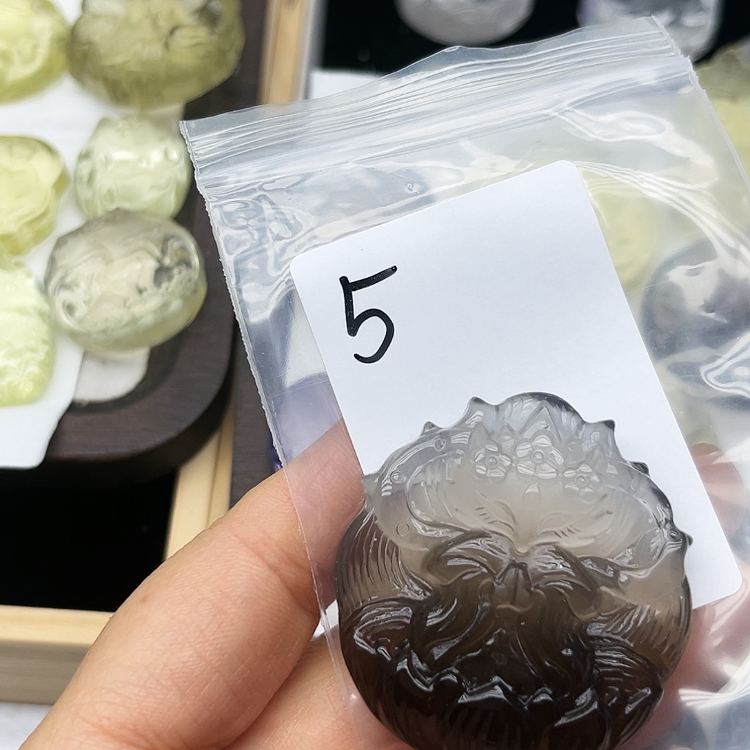 水晶颈饰未镶嵌瞧*茶水修仙狐5号