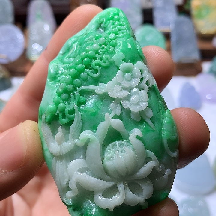 翡翠吊坠(不含链)未镶嵌老*