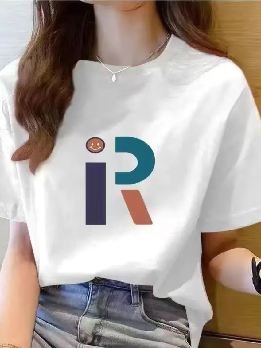 【100%纯棉】上新女款女士百搭潮流短袖t恤春夏圆领显瘦半袖