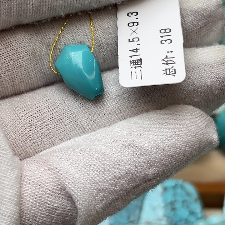 绿松石未镶嵌颈饰