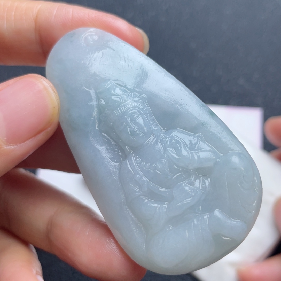 定制翡翠未镶嵌翡翠吊坠