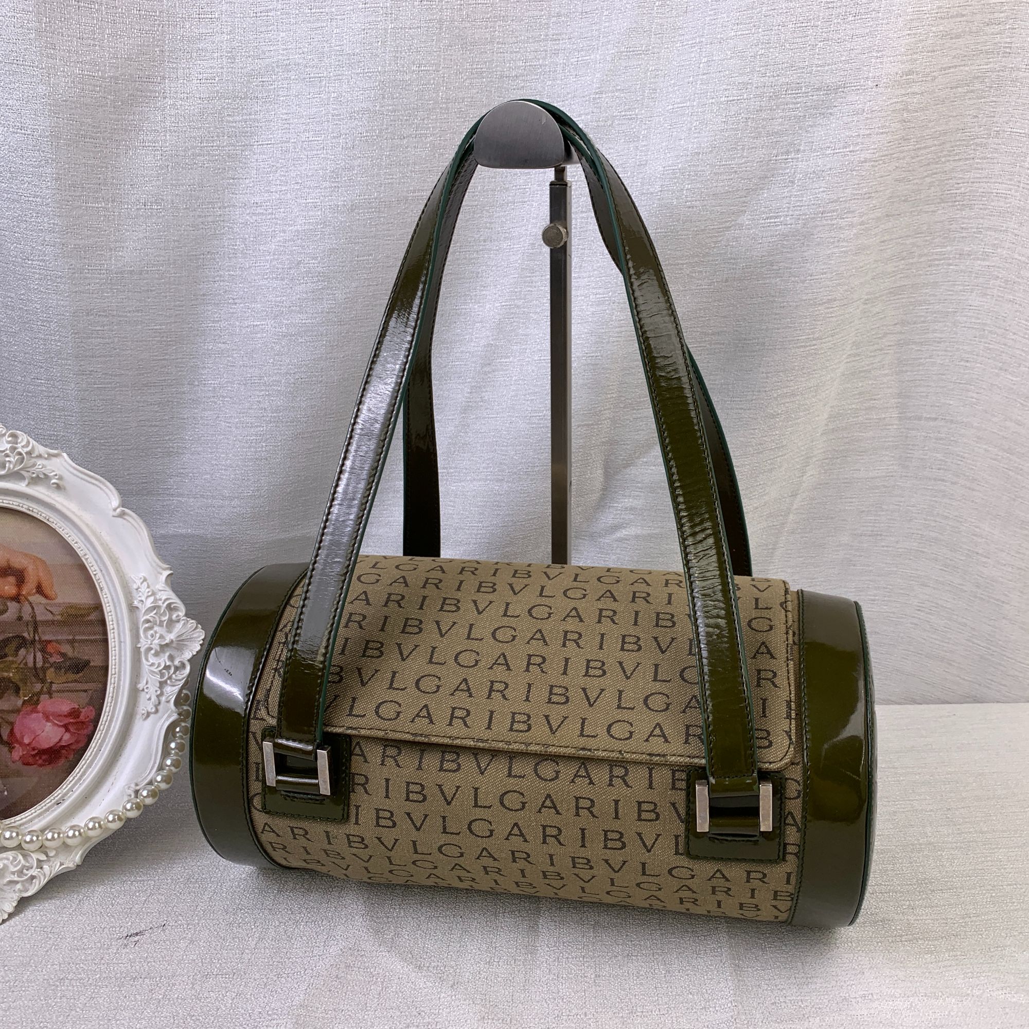 95新 BVLGARI/宝格丽 圆筒手提包/WJ11616006/6006