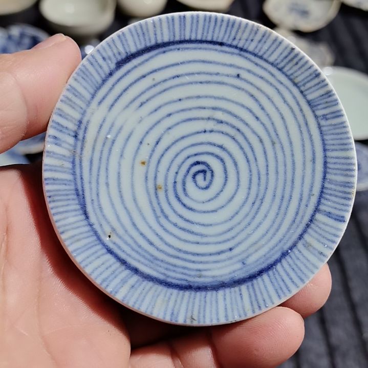 瓷片青花影青杯垫标夲