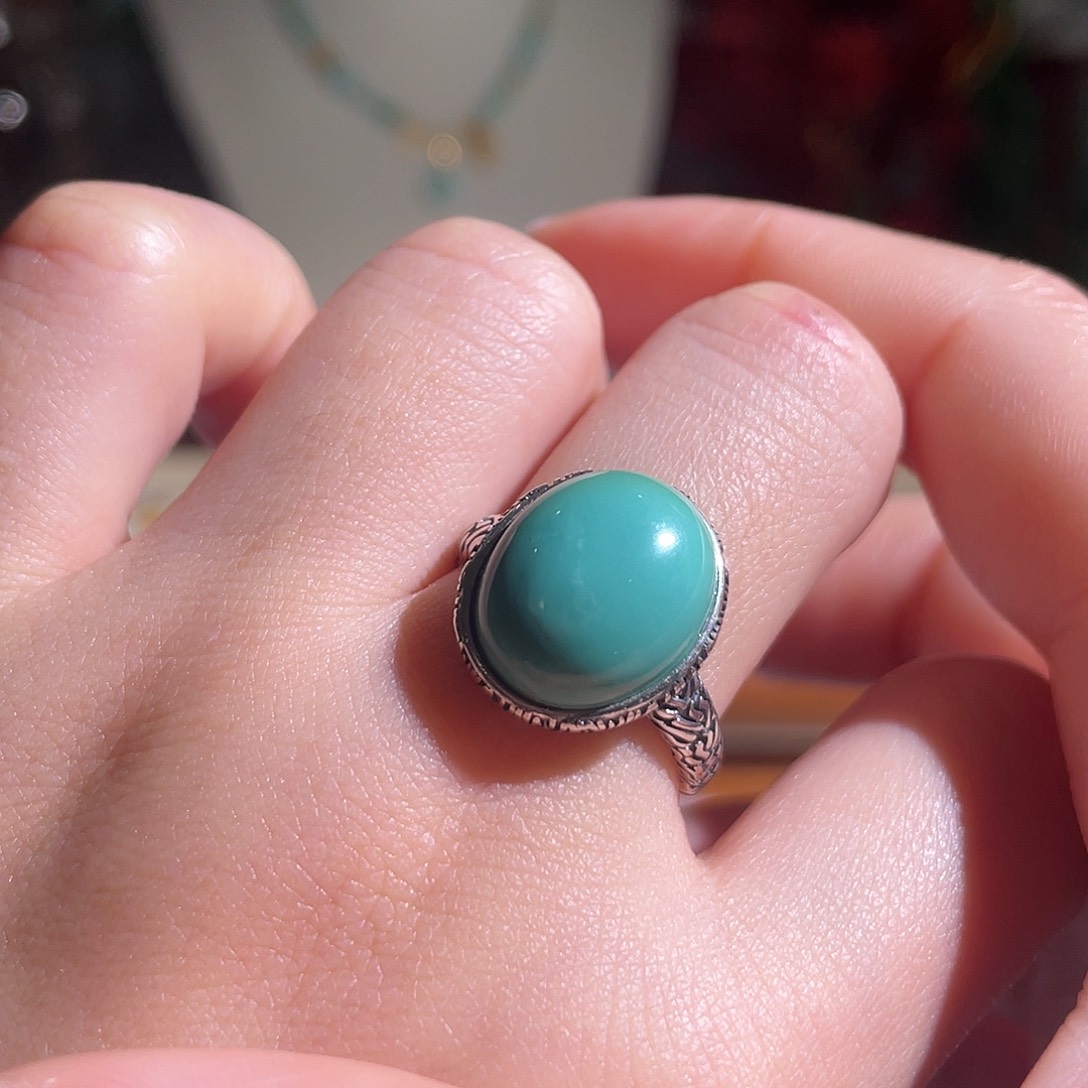 绿松石配饰银S925镶嵌