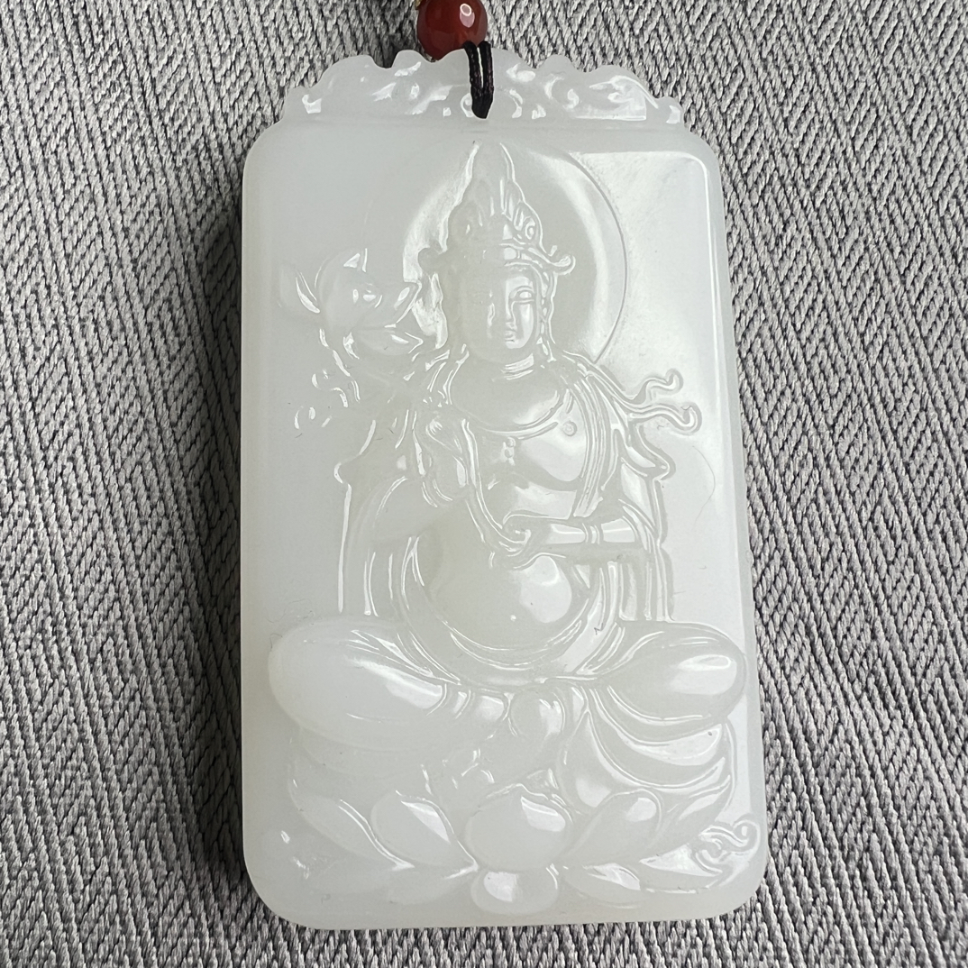 新疆且末米达料脂白观音4✖️7男款