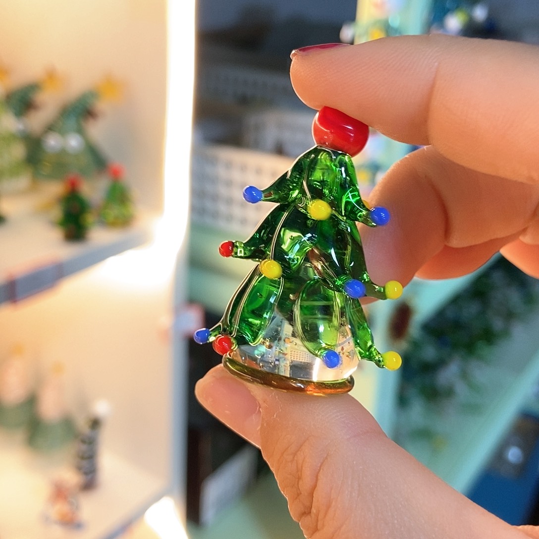 琉璃手工艺品红球