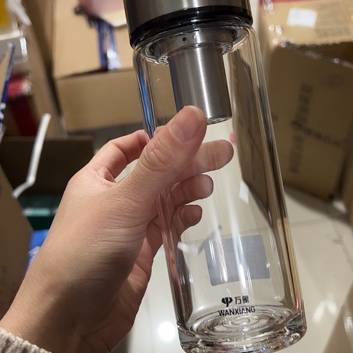 万象u302R本色单层烫手玻璃杯420
