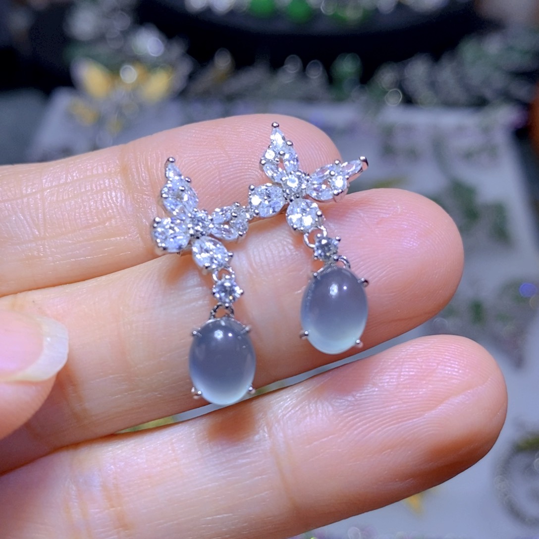 翡翠颈饰银S925镶嵌天然翡翠