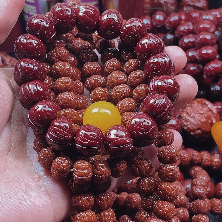 核桃手串/手链刘*北小金刚108成品加桃核成品180