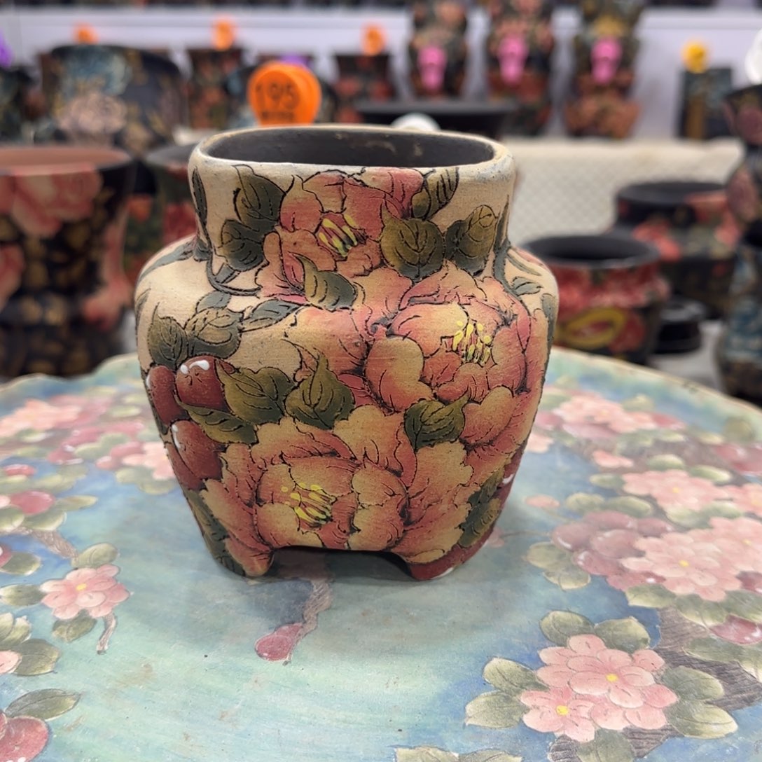 花盆紫砂精品多肉手绘花盆