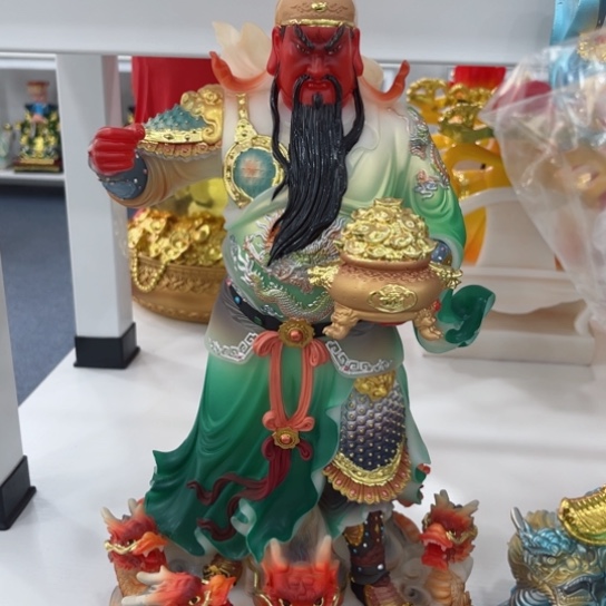 【闪购商品】玉16空心汉白玉关公
