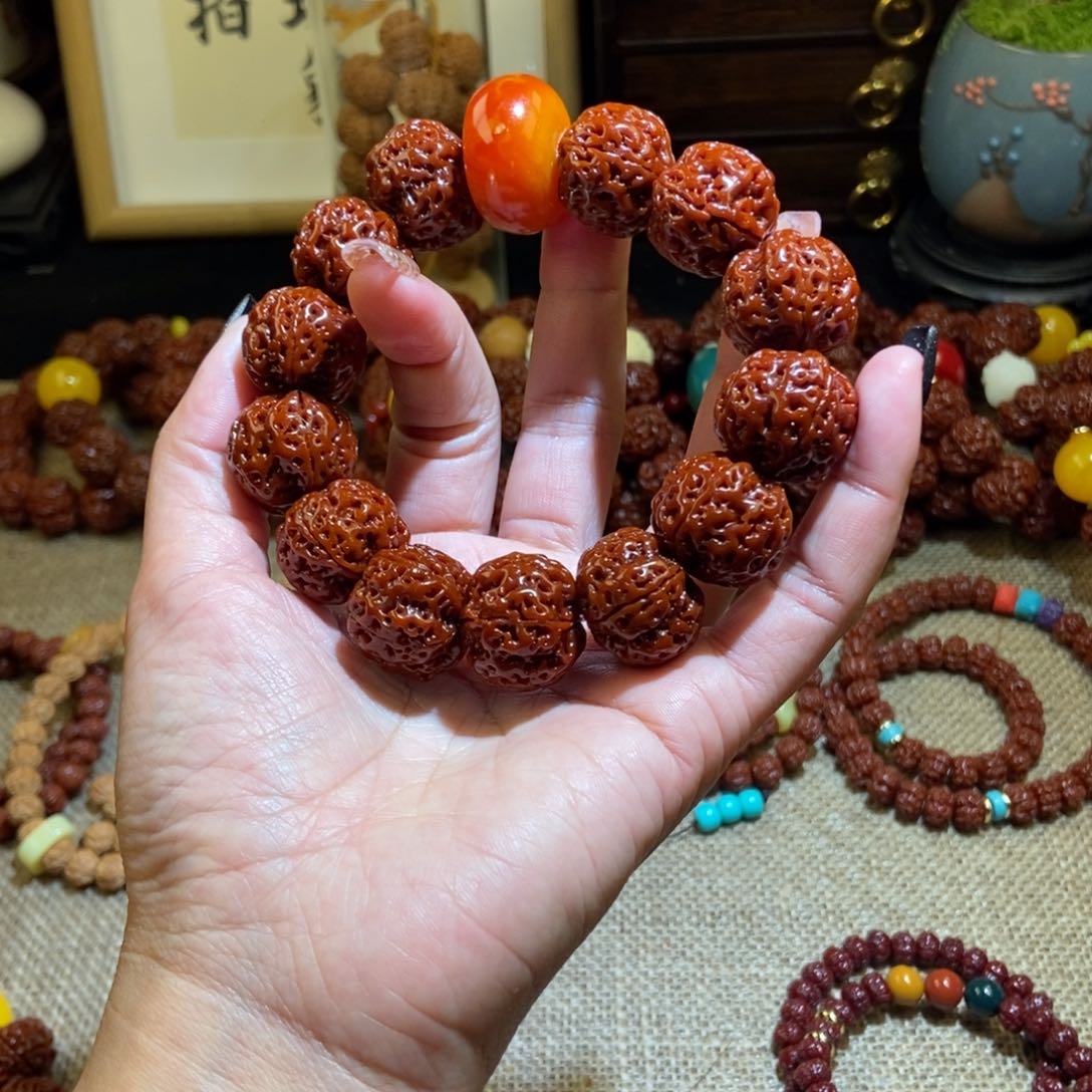 金刚菩提吊坠205玉化老花