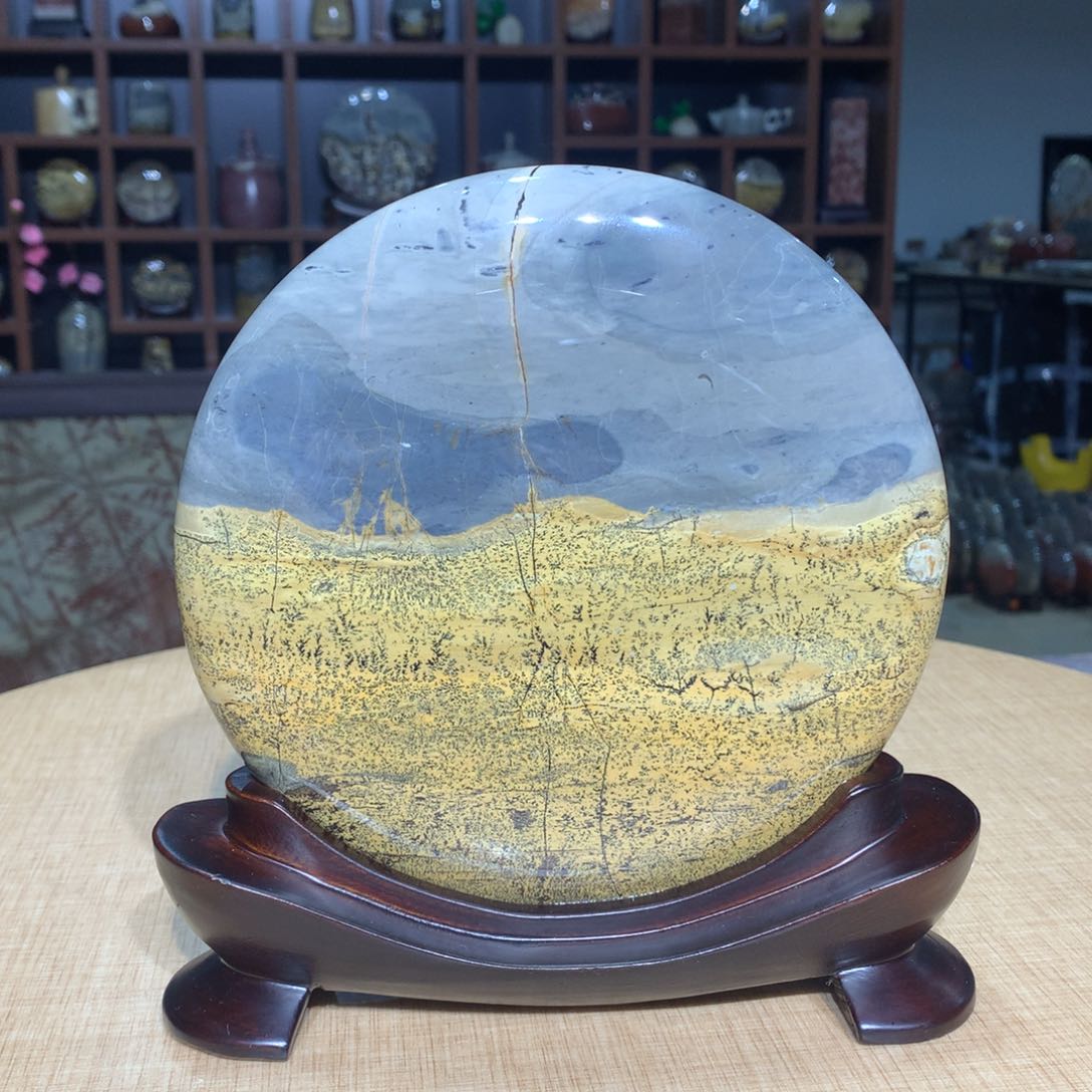 紫砂，广西国画石摆件，收藏观赏