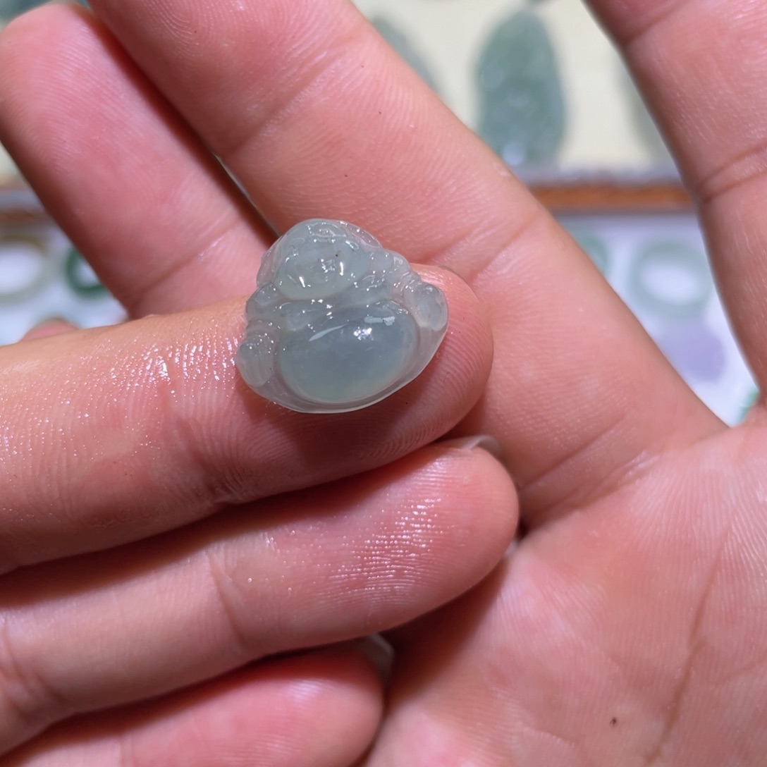 定制翡翠未镶嵌小佛公