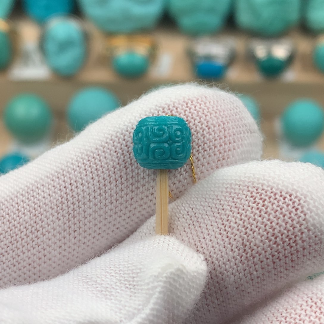 绿松石配饰未镶嵌卡8.2*7.4