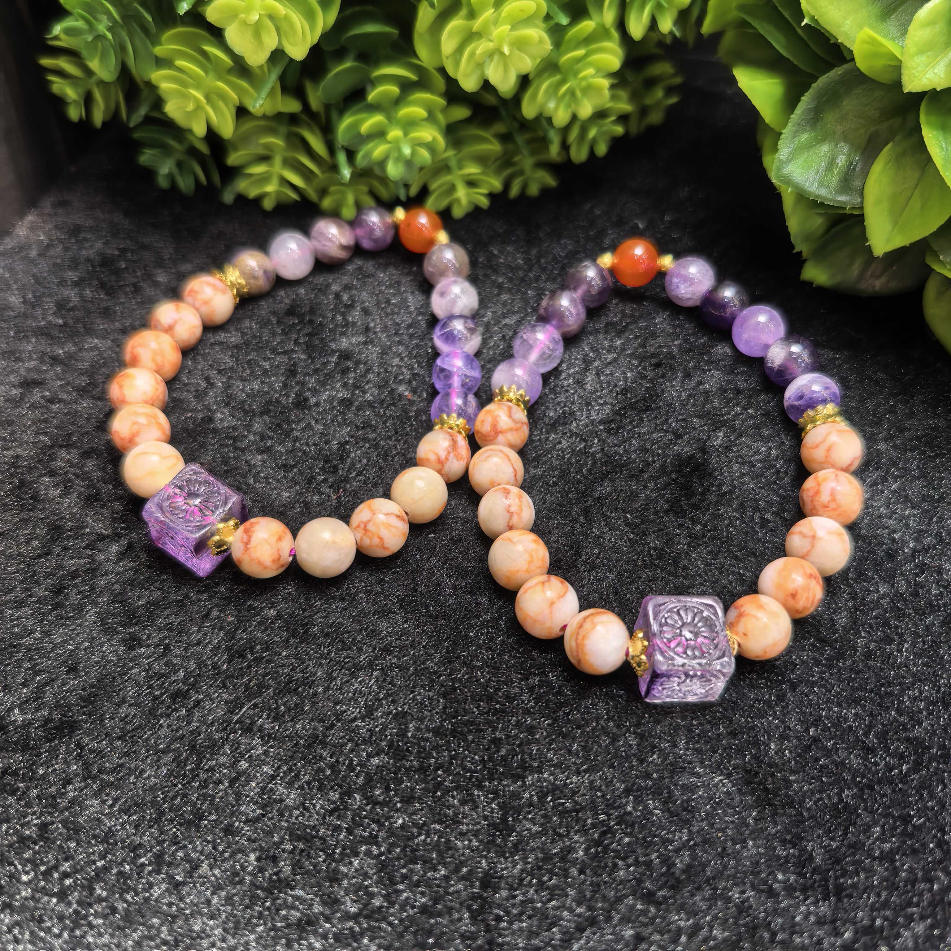 C3408-极光23紫钛晶水晶手串-多样性发货只发一件