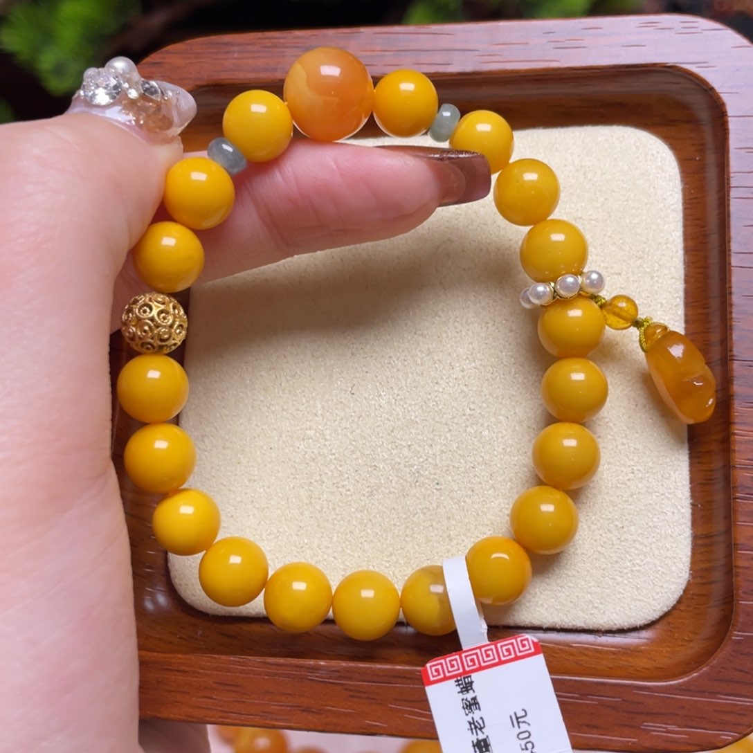 蜜蜡手链未镶嵌手串