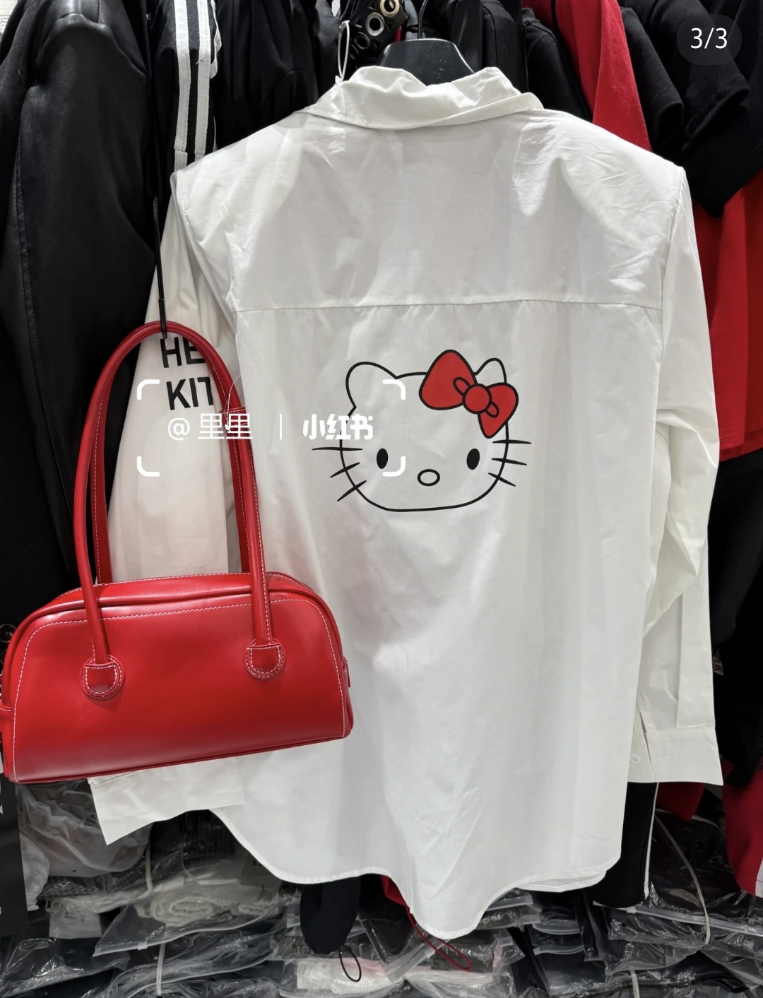 【F-fang】KT猫图案百搭休闲衬衫