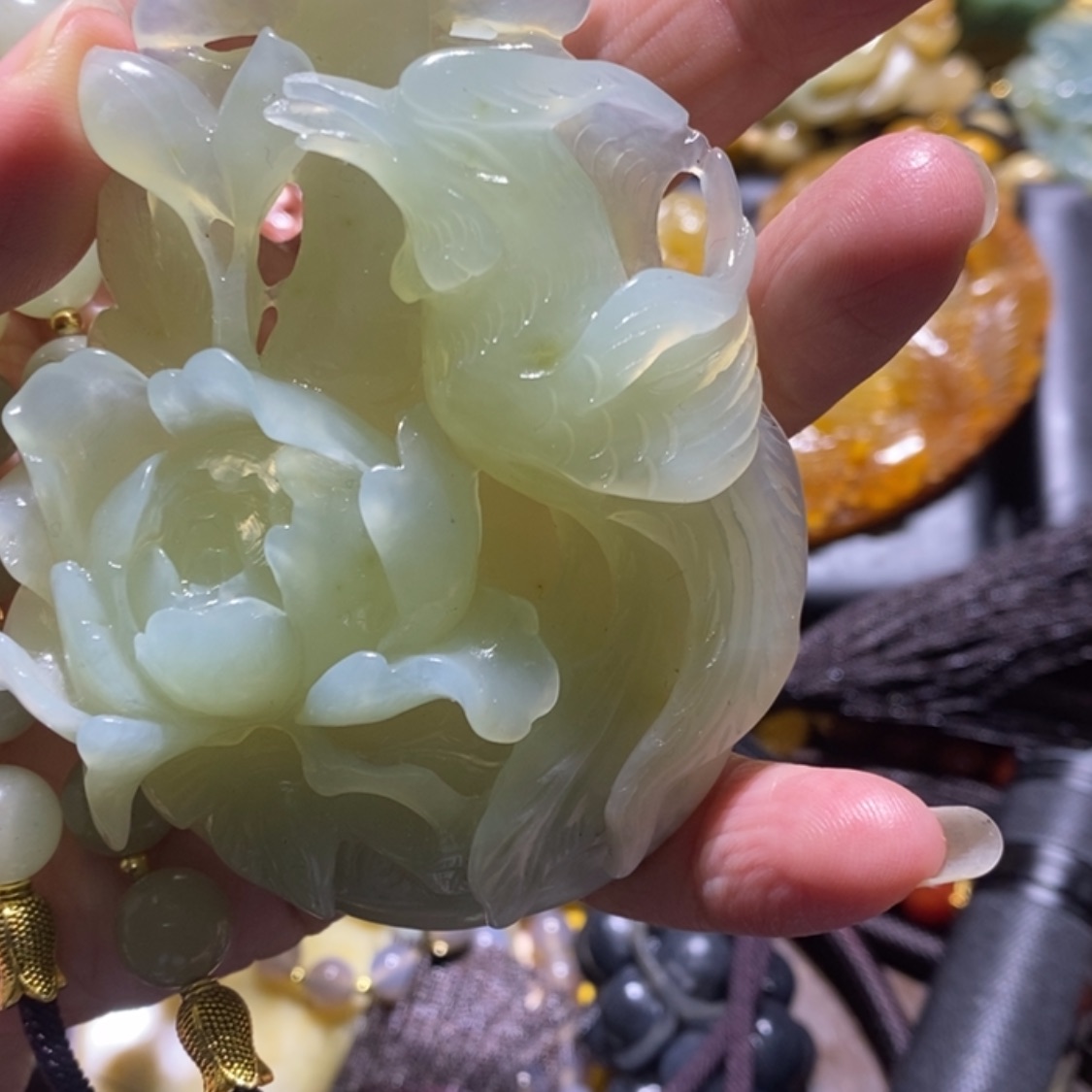 【闪购商品】岫玉毛衣链未镶嵌