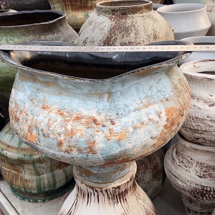 景德镇精品花盆栽口33高25