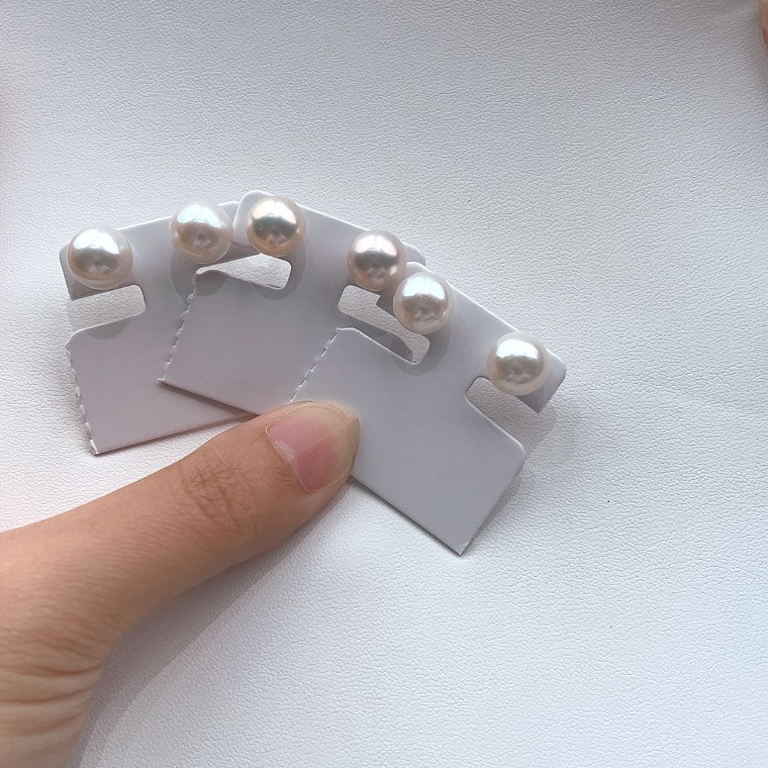 银S925镶嵌淡水珍珠耳饰