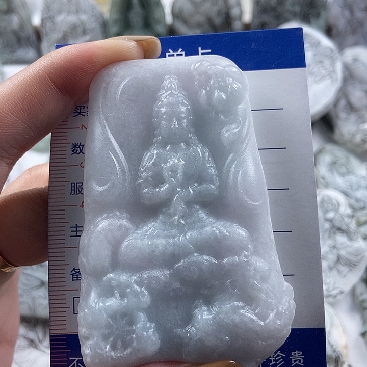 定制翡翠未镶嵌吊坠