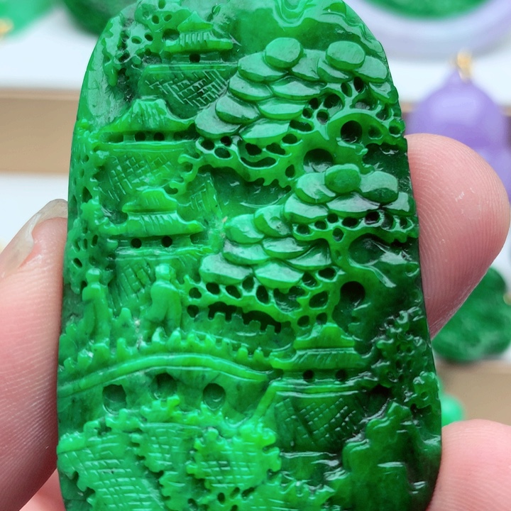 翡翠未镶嵌吊坠(不含链)