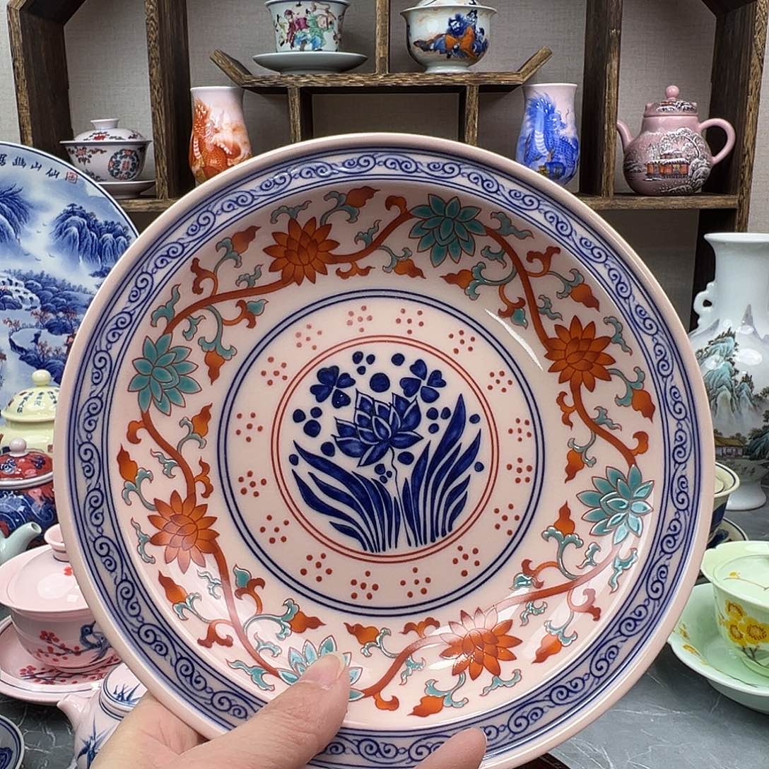陶盘景德镇陶瓷567老厂瓷28