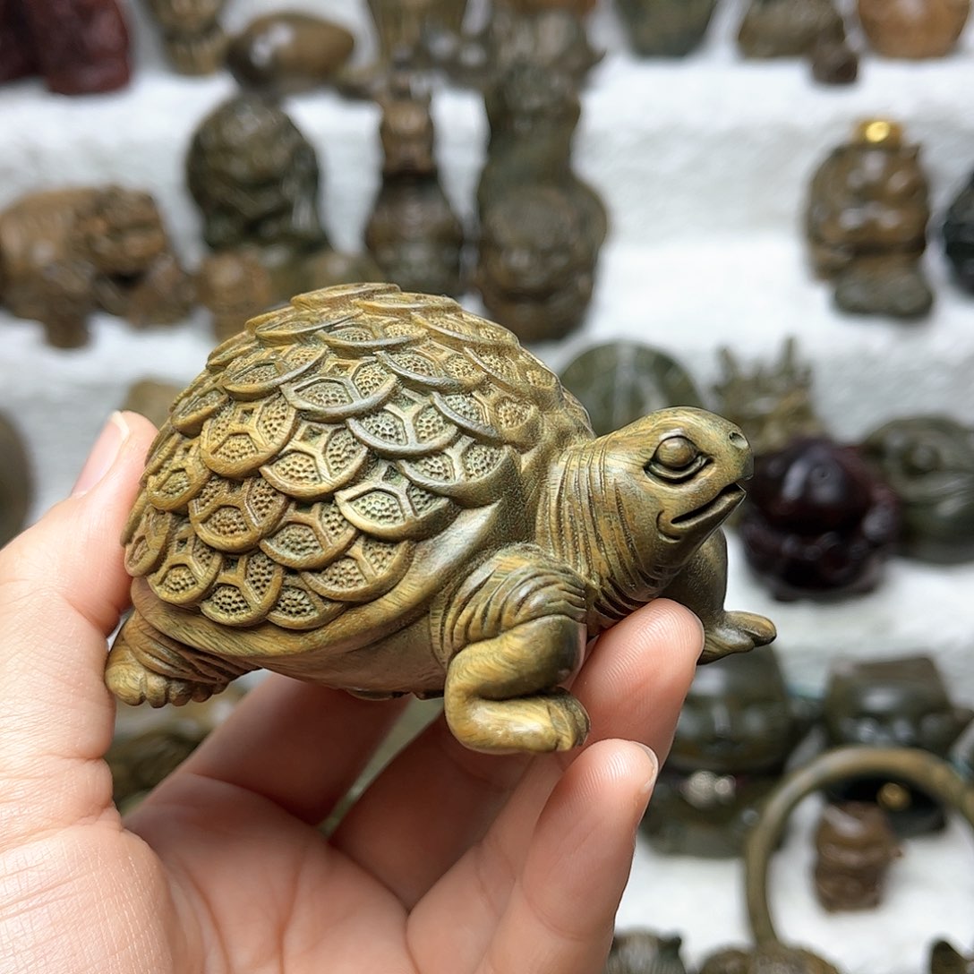 维腊木（绿檀）金钱龟