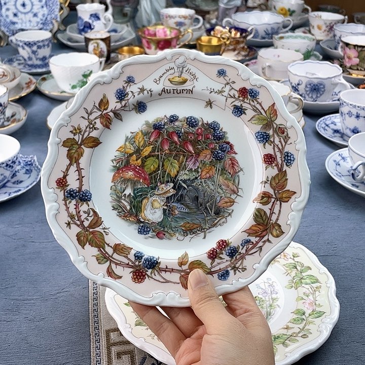 中古欧瓷瓷器小房子