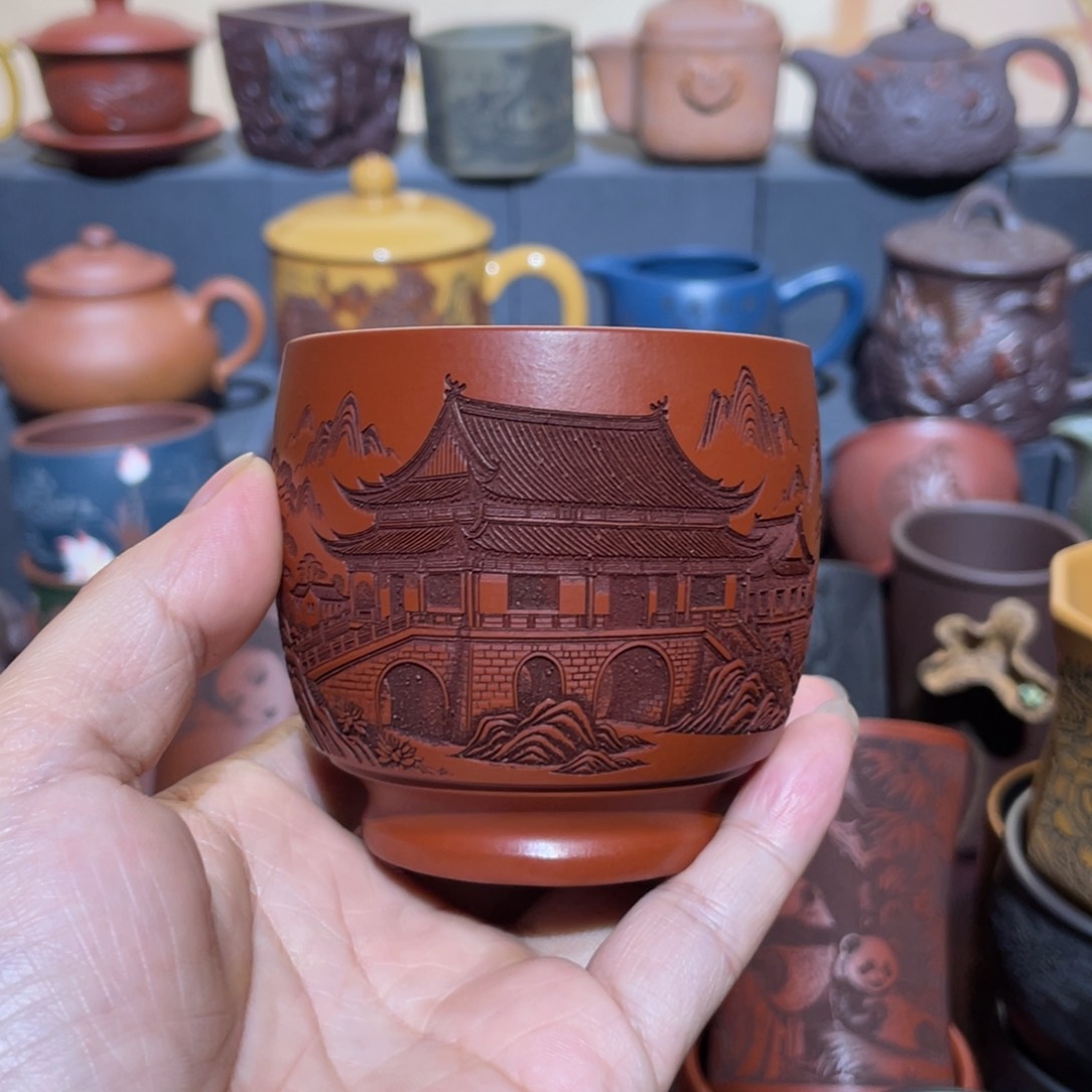 原矿紫砂手工主人杯