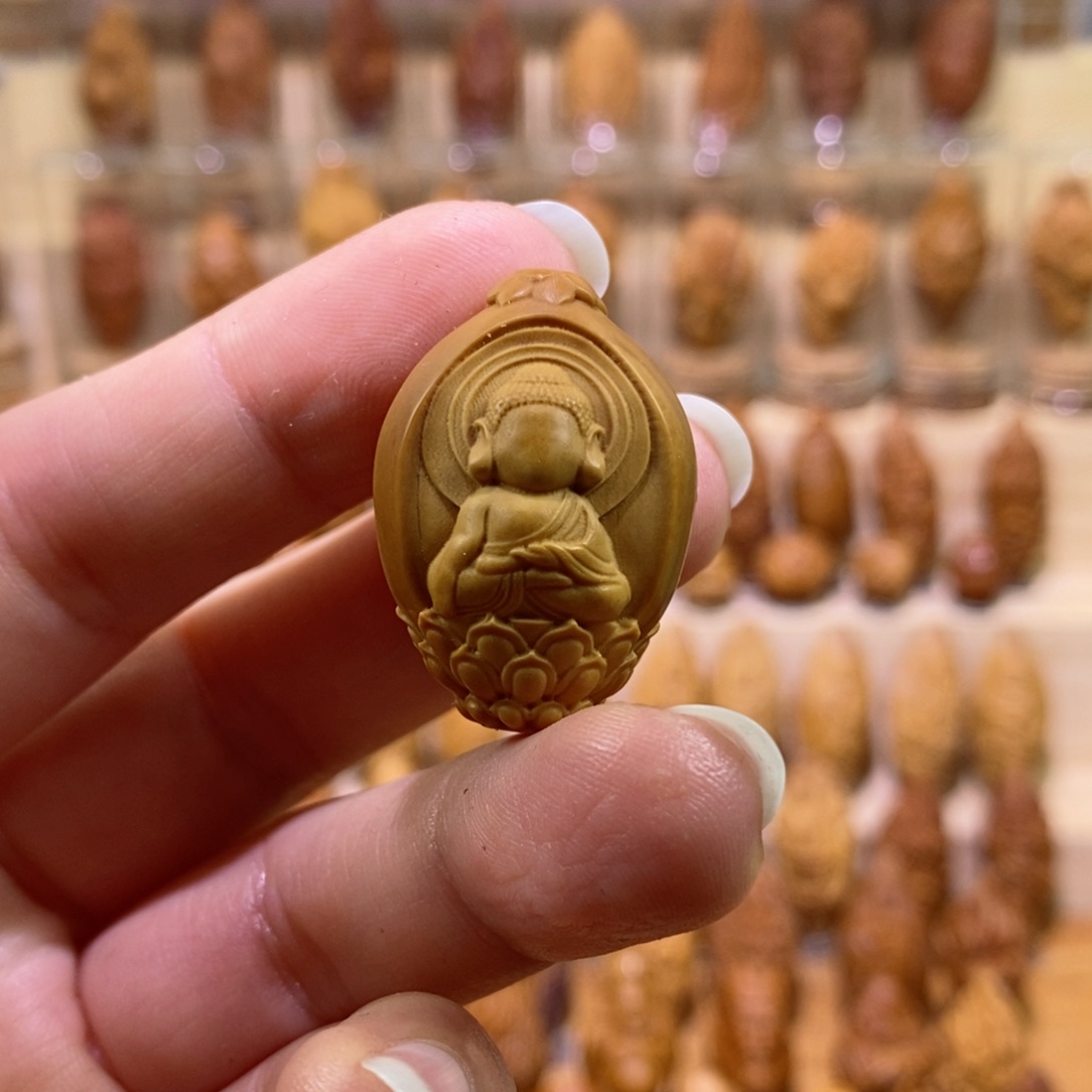 橄榄核手串/手链西方三圣无相佛