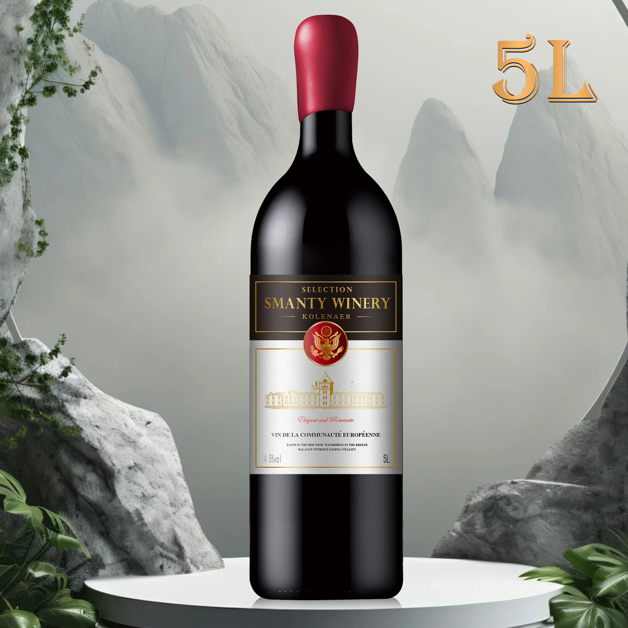 斯曼缇酒庄·科洛纳尔干红葡萄酒5L*1