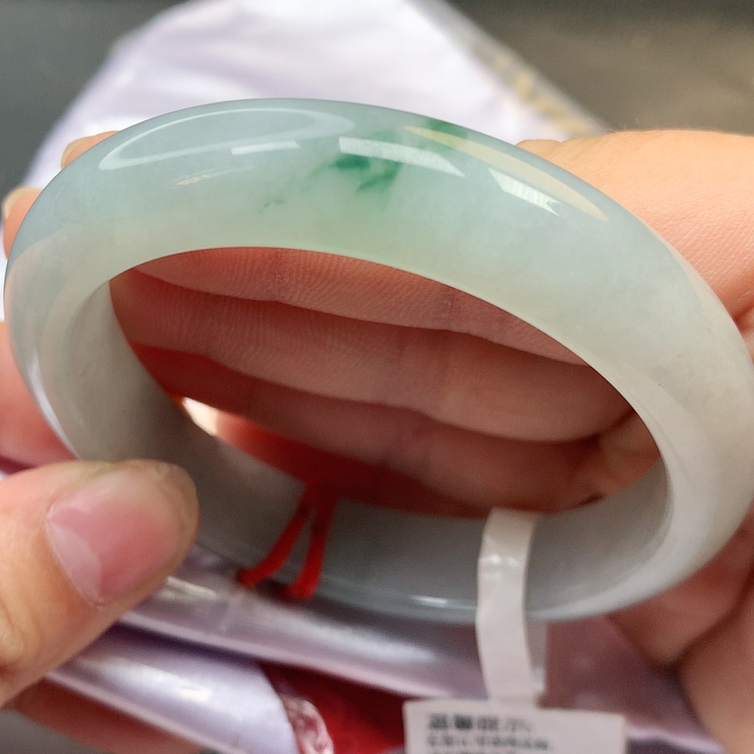 未镶嵌手镯翡翠纯天然翡翠冰飘花017号