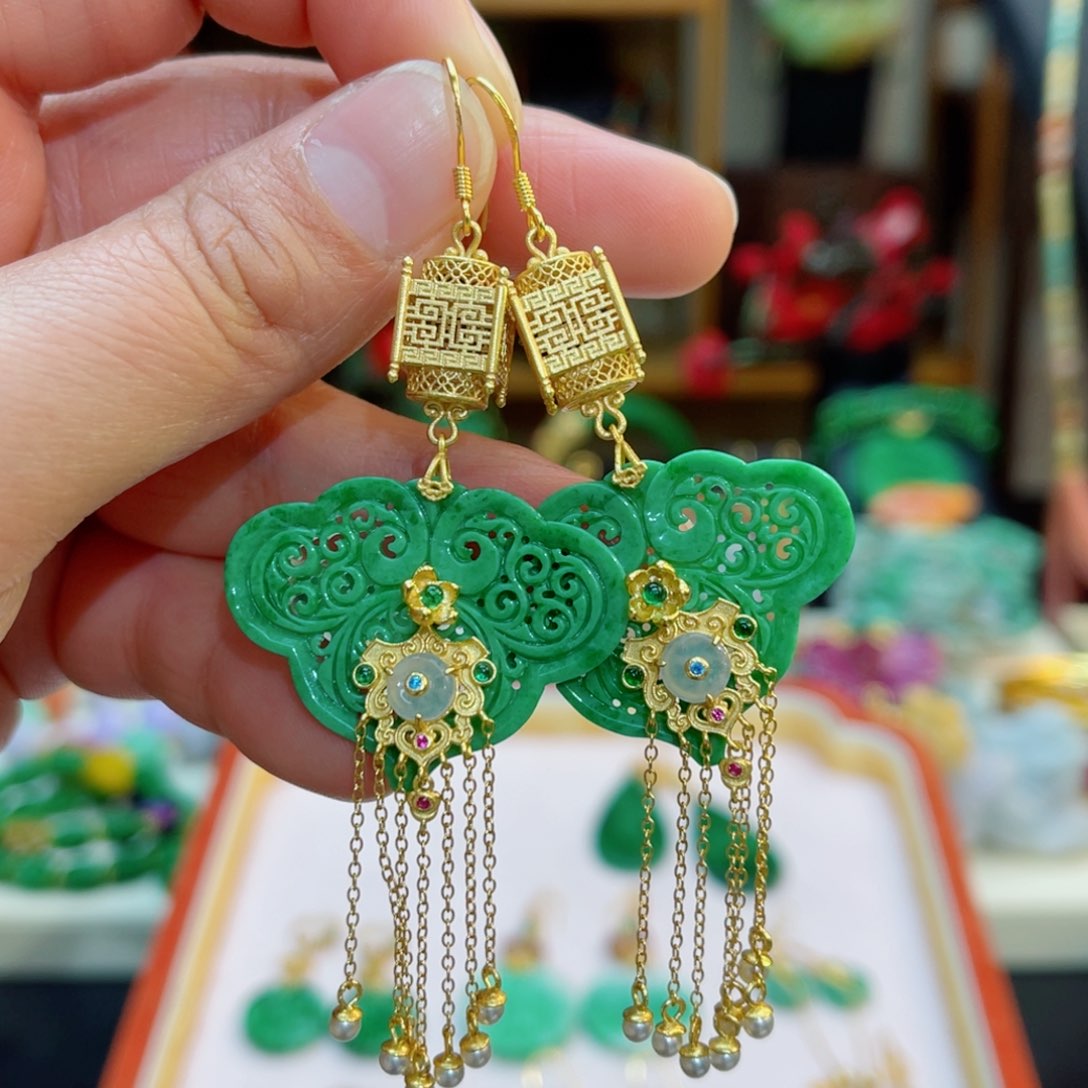 翡翠耳饰合金48小时鉴赏期