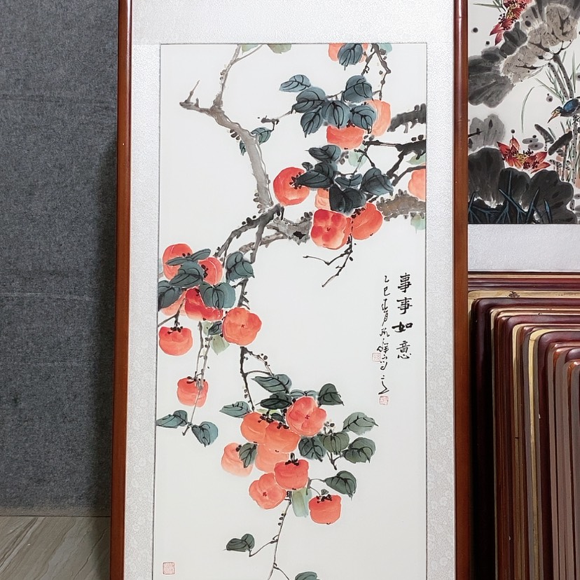 【闪购商品】国画书画作品带框123×63厘米