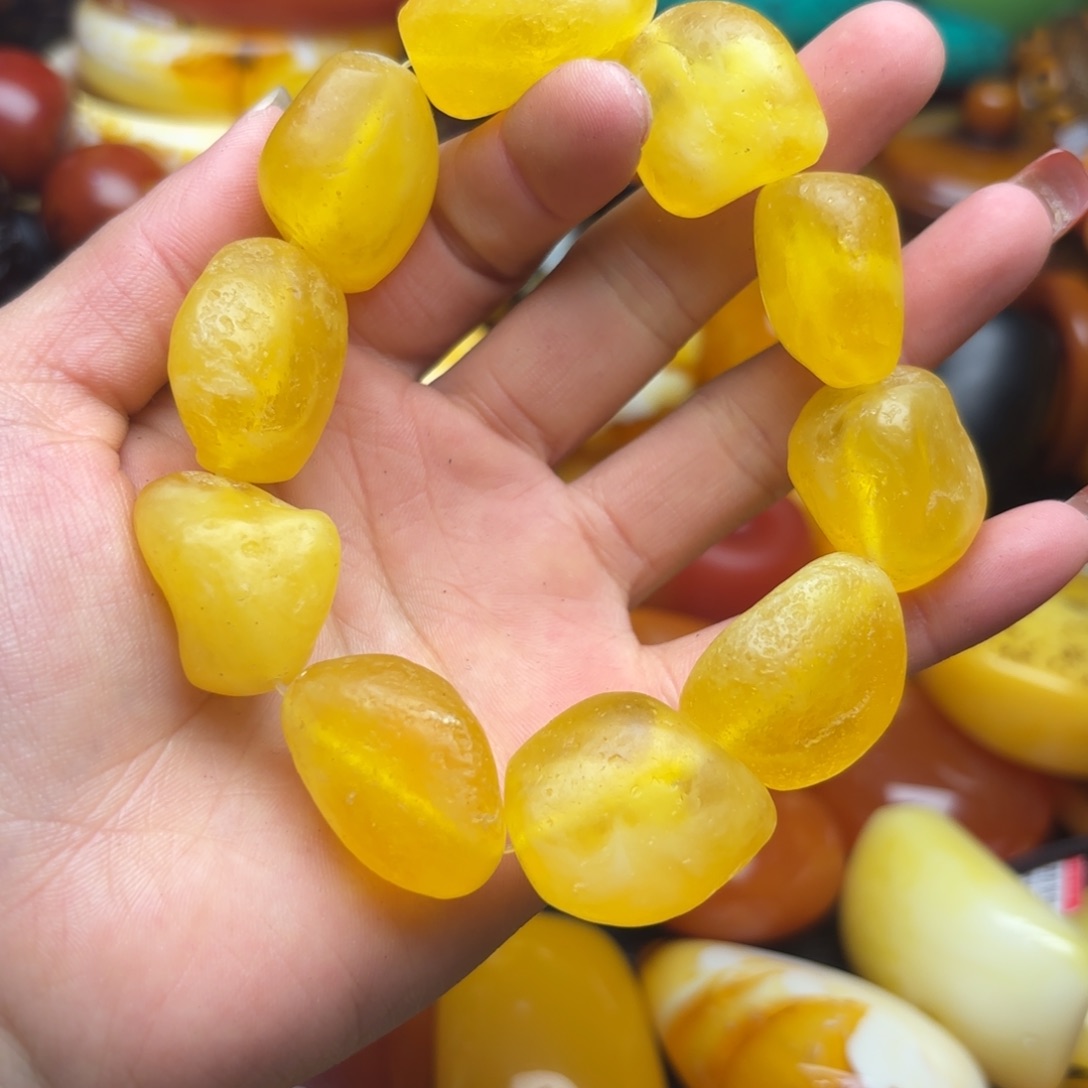 未镶嵌琥珀手链蜜蜡