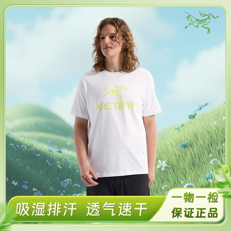ARC'TERYX/始祖鸟Motus系列 Arc word 速干透气圆领短袖T恤 男款
