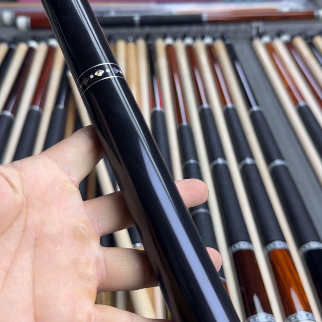 黑檀大头款鲍贝环三段式12.0加速锥纯实木前节大头杆