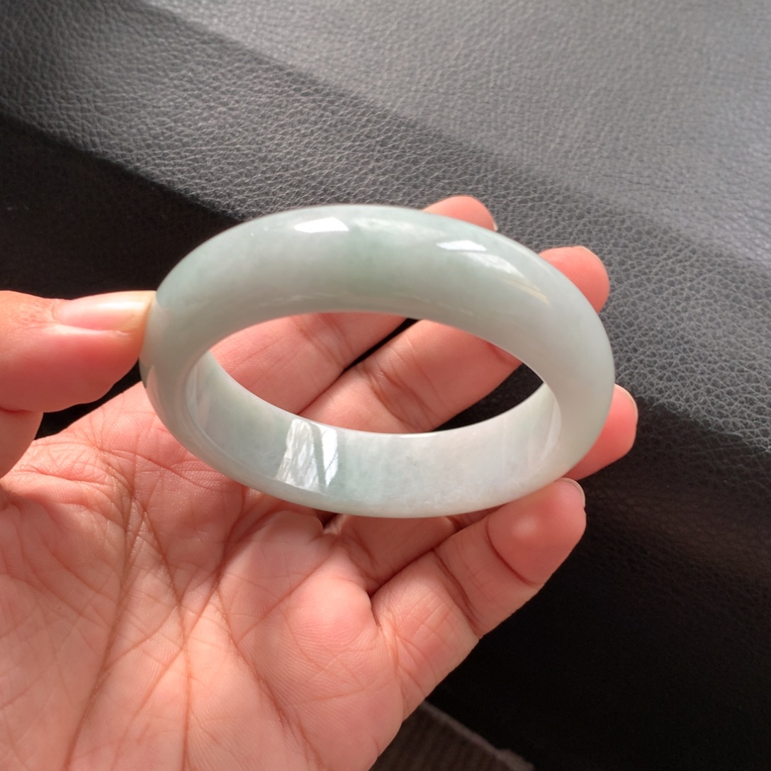 翡翠未镶嵌手镯5号53.6-15.1-8帝王裂