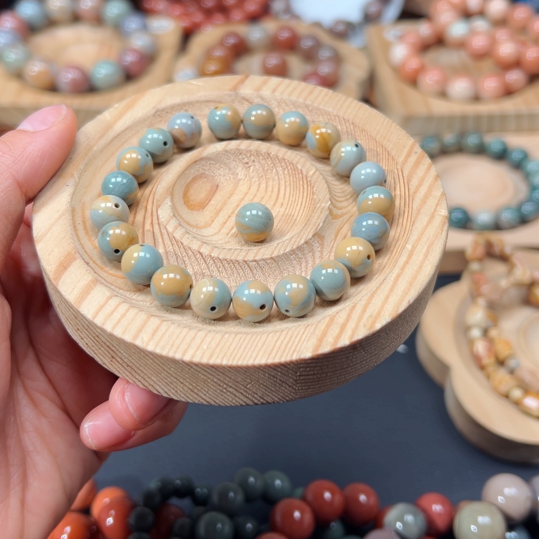 .***文石英质玉未镶嵌手链61