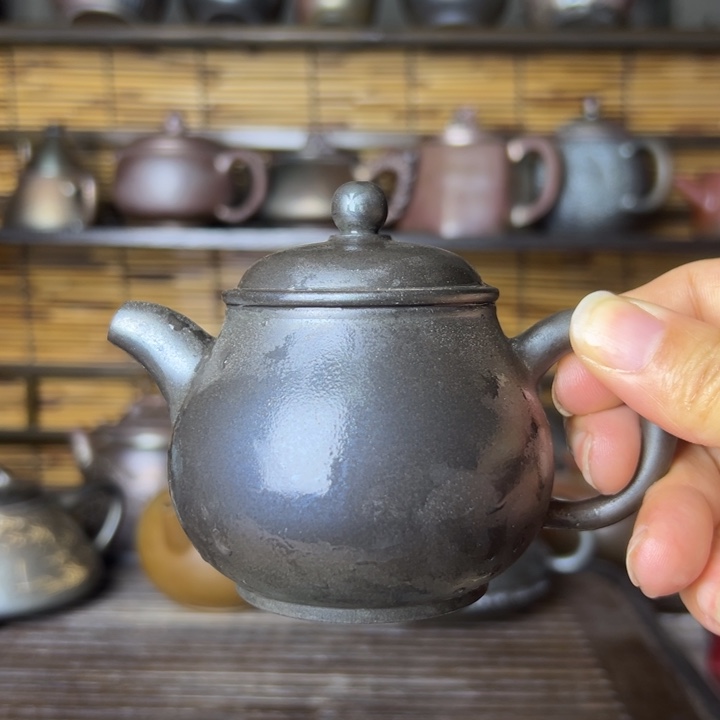 紫泥壶柴烧坭兴陶壶