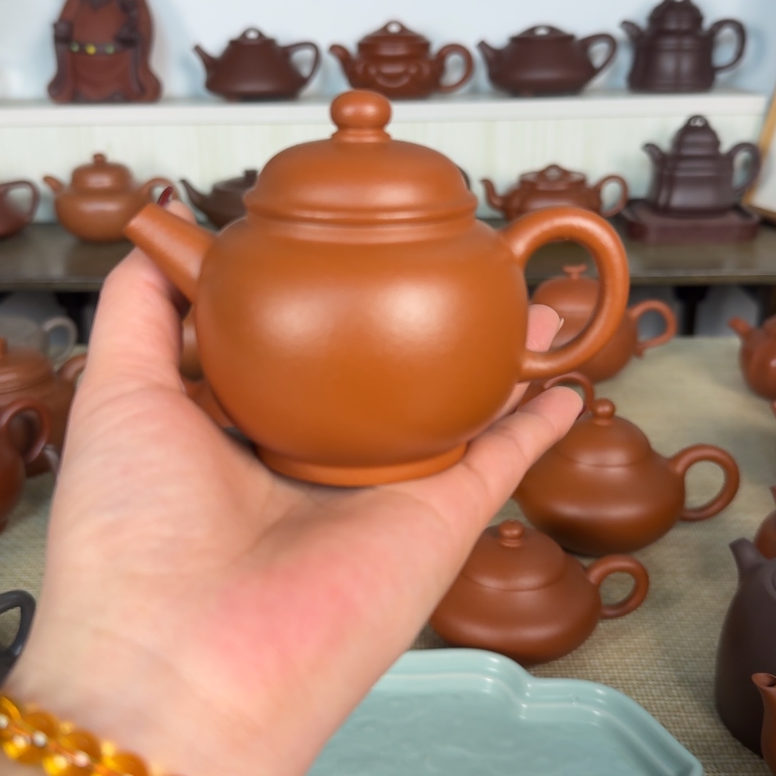 紫砂茶壶巨轮珠容量150