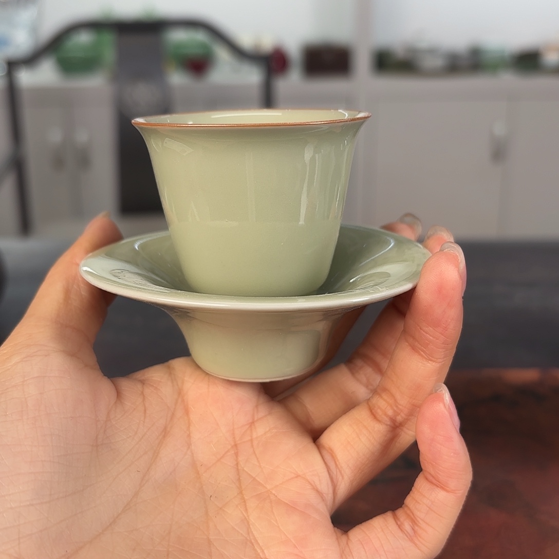 龙泉云间青瓷小米茶器