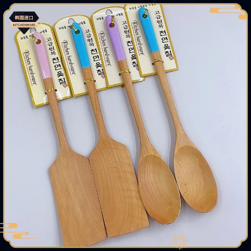 韩国原装进口枣木浅色铲子，长筷子