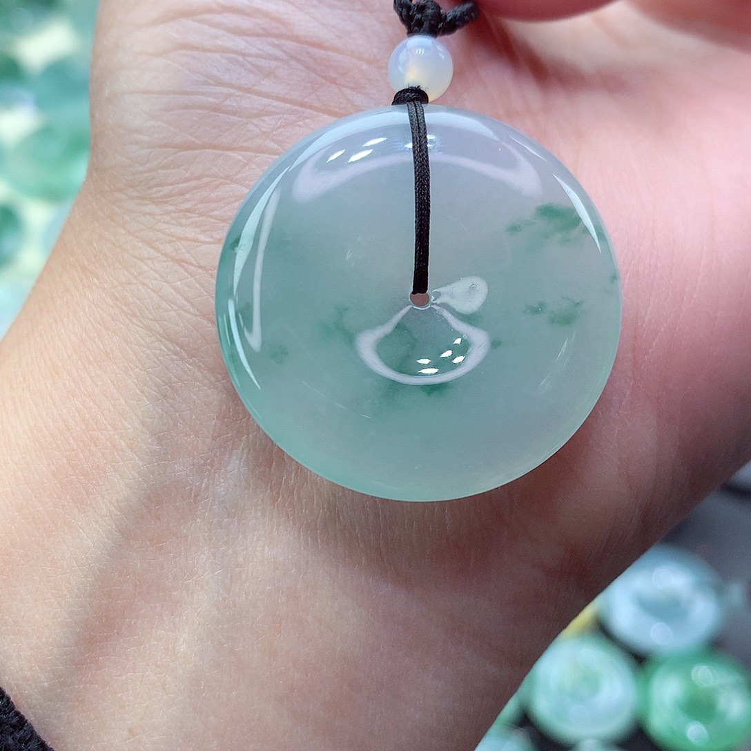 翡翠颈饰未镶嵌32尺寸30.2-5.8